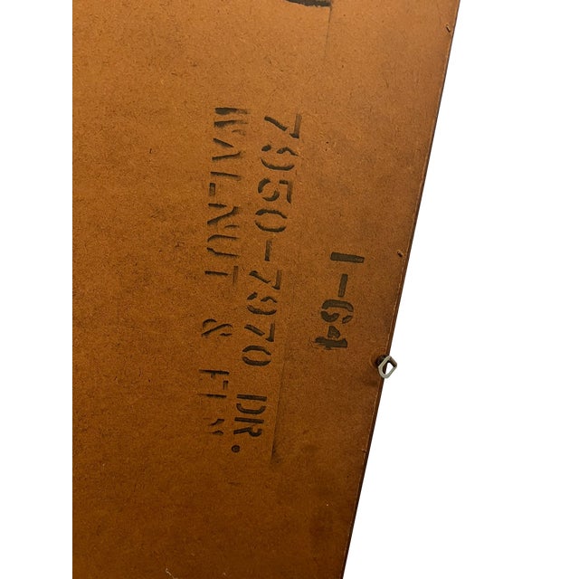 Vintage Mid Century Modern Walnut & Rosewood Kent Coffey Perspecta Dresser / Wall Mirror For Sale - Image 9 of 9
