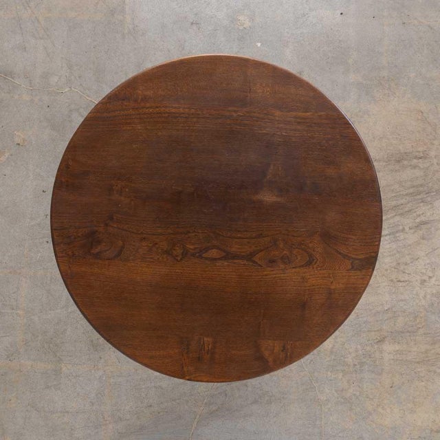 Wood 1940s French Rustic Wood Side Table For Sale - Image 7 of 10