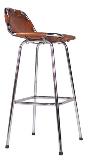 Vintage Leather Bar Stool, 1970s