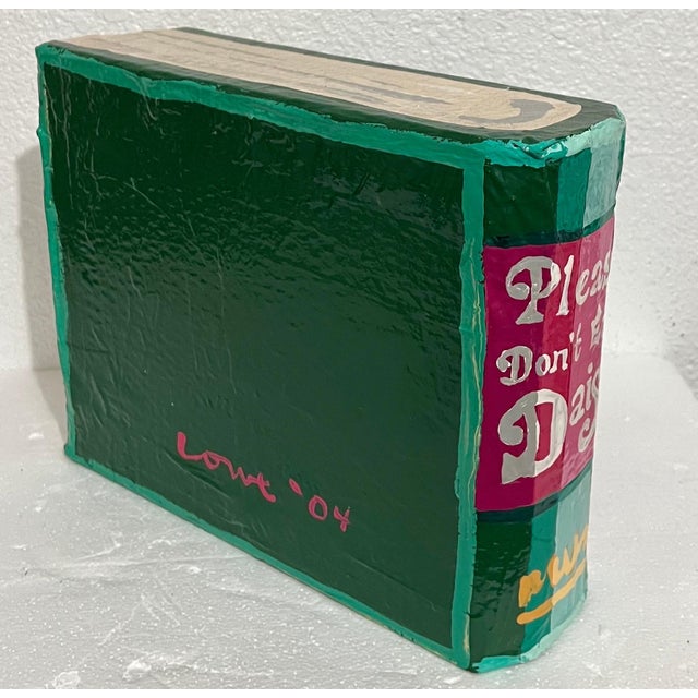 Jean Lowe, Book Sculpture Paper Mache Enamel Painting Jean Lowe Please Don't Eat Daisy For Sale - Image 14 of 18