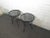 Vintage Black Metal Side Tables - a Pair For Sale - Image 4 of 5