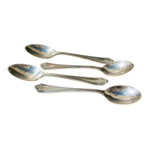 Silver-Plate Demitasse Spoons- a Set of 4