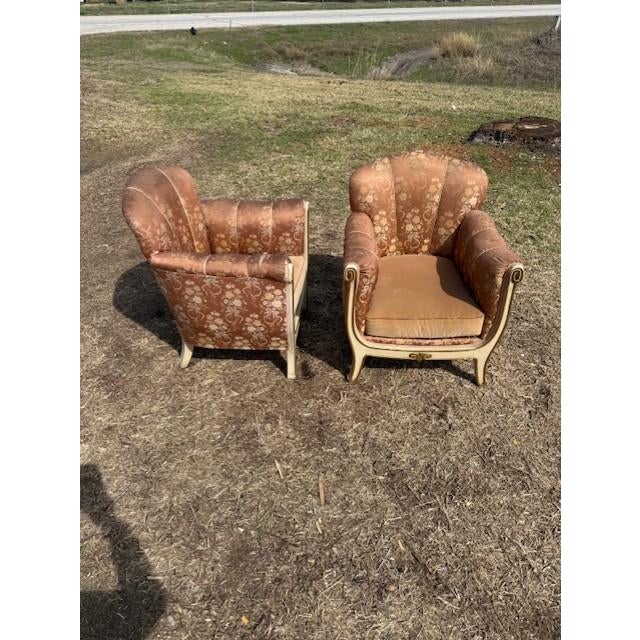 1940s Classic 1940s French Art Deco Club Chairs - A Pair For Sale - Image 5 of 15