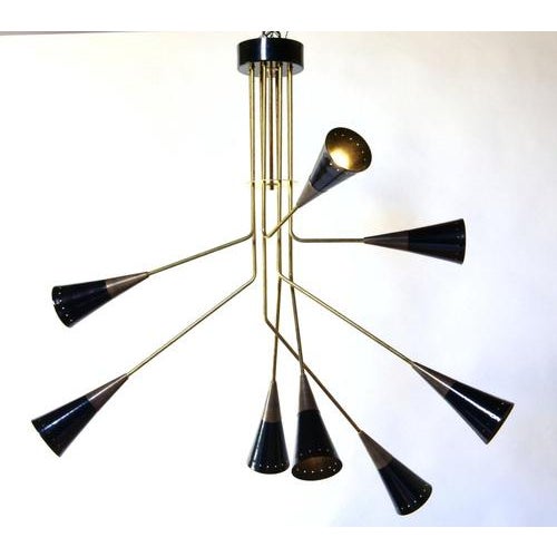 Fascino Multi Stemmed Brass Chandelier For Sale - Image 14 of 18