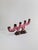 Brutalist Style Pink and Brown Ceramic Drip Glaze Candelabra from Vallauris, 1960s For Sale - Image 6 of 10
