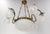French Art Deco Chandelier in Frozen Glass and Brass, 1930 For Sale - Image 11 of 18
