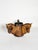 Carved wooden pencil holder with horse heads, France, 1960s, with an original and expressive design. This handcrafted...