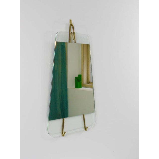 1950s Vienna Brass Wall Mirror by Carl Auböck, Austria, 1950s For Sale - Image 5 of 18
