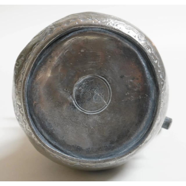 Metal Antique Pewter Pitcher W/Touch Marks Circa XVIII Century For Sale - Image 7 of 9