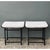 Mid-Century Modern Vintage Modernist Metal Frame Stools - A Pair For Sale - Image 3 of 12