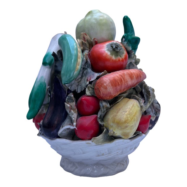 Porcelain Vegetable Basket For Sale