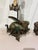 Metal Pair of Vintage Cast Iron Rabbit Candlestick Sconces Large 25" Long For Sale - Image 7 of 14