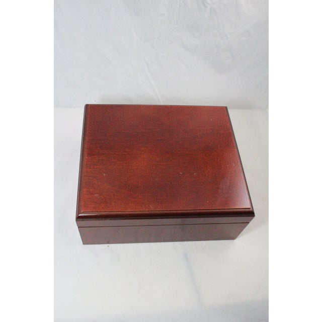 Mid 20th Century Mid 20th Century Modern Wood Jewelry Box For Sale - Image 5 of 8