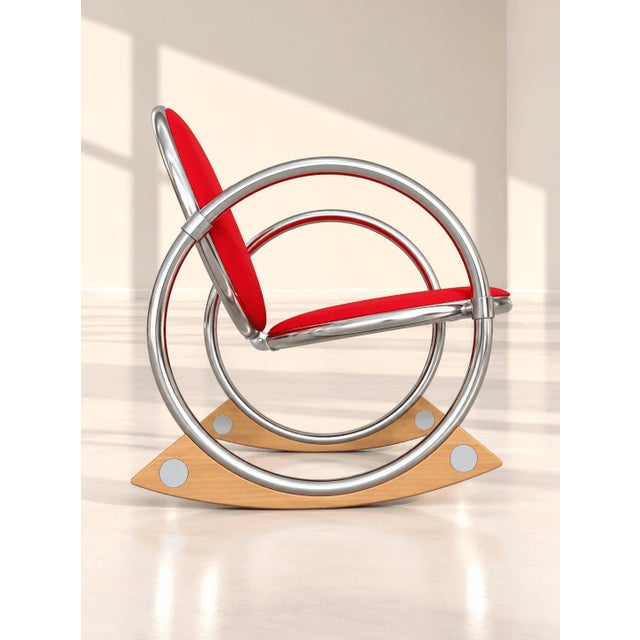Rocking Chair by Verner Panton for Ycami, 1990s, in Flawless conditions. Designed 1990 to 1999 This piece has an...