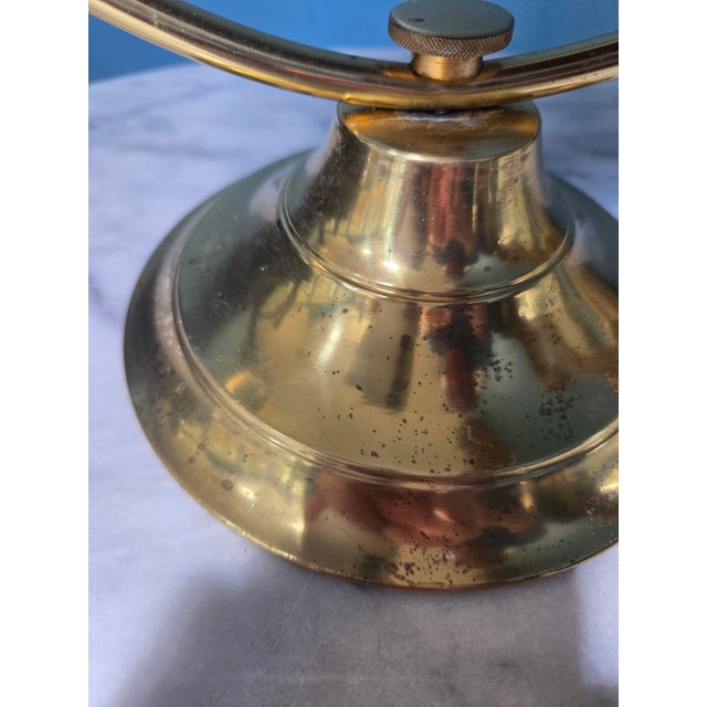 Vintage Brass Tabletop Vanity Adjustable Mirror For Sale - Image 10 of 11