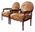 Vintage Isenhour Carved Fauteuil Armchairs - Pair For Sale