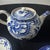 Chinoiserie Vintage Mismatched Blue & White Chinoiserie Plates & Teapot - 7 Pieces For Sale - Image 3 of 11