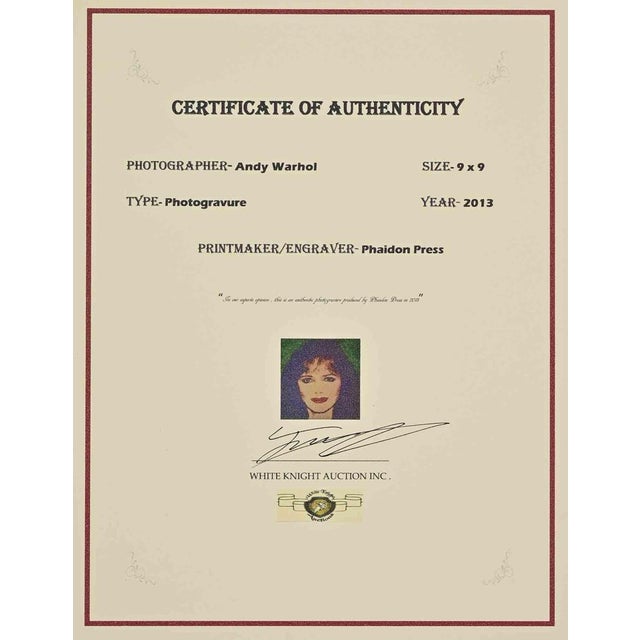 Photogravure realized in 2013 by Phaidon Press after a 1984 photograph by Andy Warhol. Paper: Medium weight, clay coat -...