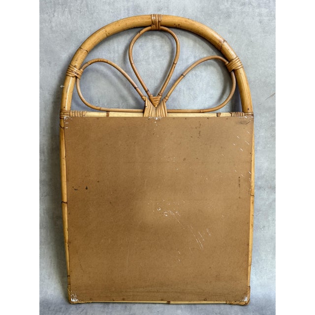 1960s French Rattan Mirror, 1960s For Sale - Image 5 of 7