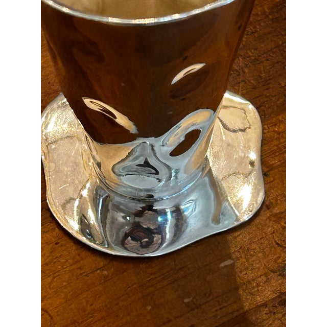 Izabel Lam New York Modernist Silver Plated Wavy Vases - A Pair For Sale In New Orleans - Image 6 of 8