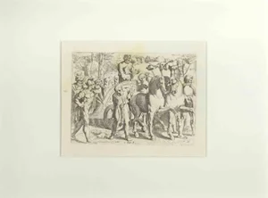 Giovanni Lanfranco, Samuel 8, Old Testament Story, Etching, 1607