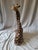 Large Vintage Glazed Ceramic Giraffe figure. This is a molded ceramic piece, with hand-painted details. Features a high...