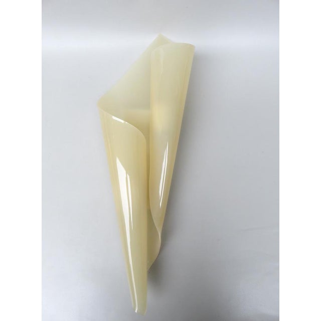 Beige Big Acrylic Glass Wall Lights by Hanns Hoffmann for Hl-Leuchten, 1960s, Set of 2 For Sale - Image 8 of 18