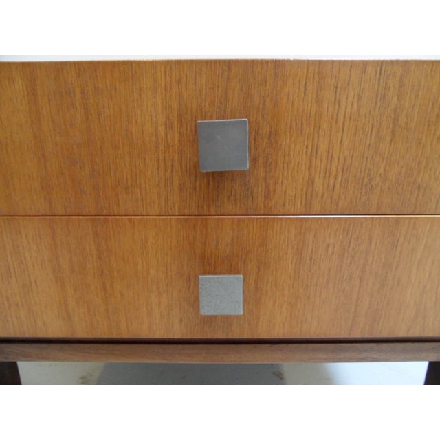 1950s Mid-Century Modern Side Table with Drawers, 1950s For Sale - Image 5 of 11