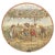 Ceramic Decorative Beige and Blue Plate from Sarreguemines, 1880 For Sale - Image 7 of 7