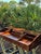Brown Vintage Drexel Oxford Square Campaign Roll Top Desk by John Van Koert With Gilt X-Base For Sale - Image 8 of 8
