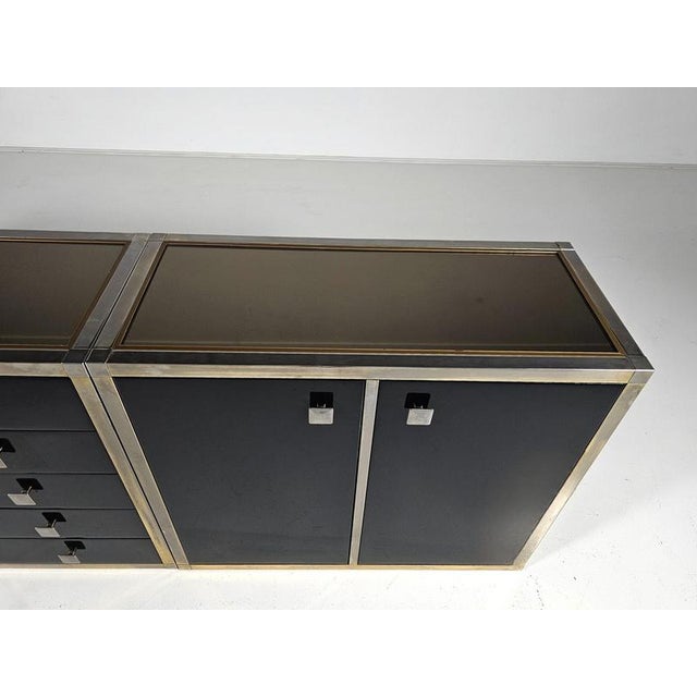 Black Lacquered Sideboard by Renato Zevi, 1970 For Sale - Image 9 of 14