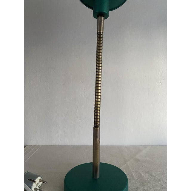 Mid-Century Modern Adjustable Gooseneck Desk Lamp in Emerald Green, 1960s For Sale - Image 15 of 18