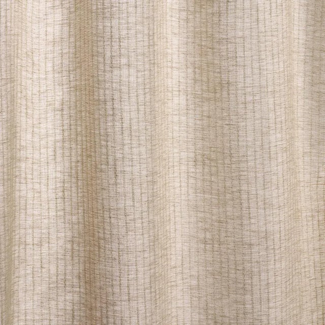 SAMPLE - Schumacher Sea Drift Sheer Fabric In Ivory & Natural For Sale