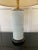White Vintage Mid-Century Hand-Painted Ceramic and Brass Floral Lamp For Sale - Image 8 of 13