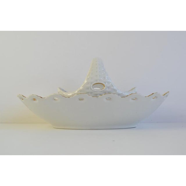 Porcelain Basket and Bowl Set with Gold Trim from Pirken Hammer, 1960s, Set of 2 For Sale - Image 3 of 12