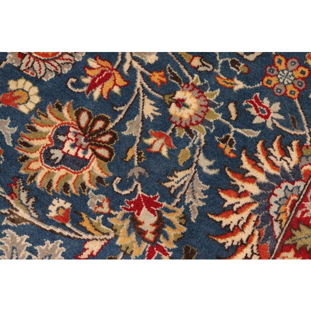 Art Nouveau Pak-Persian Blue/Red Wool Rug - 10'0'' X 13'10'' For Sale In New York - Image 6 of 8