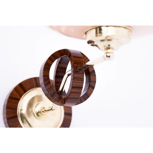 Art Deco Wall Lamps, Poland, 1950s, Set of 4 For Sale - Image 6 of 8