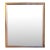 Contemporary Transitional Brushed Silver Finish Solid Large Wall Mirror For Sale