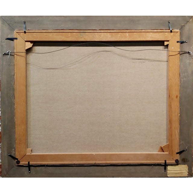 Harry Mayhew -Steamboats in Burlingame at the San Francisco Bay-Oil Painting For Sale - Image 11 of 12