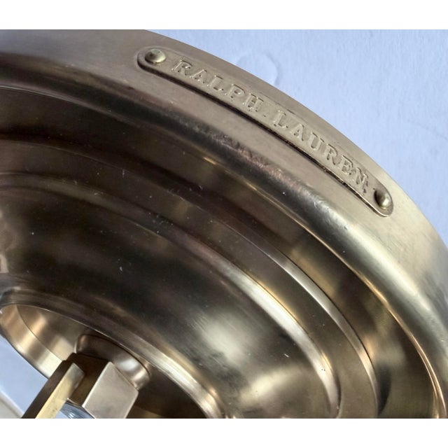 Ralph Lauren Brass and Glass Cambridge Bell Lantern, Large For Sale In Philadelphia - Image 6 of 8