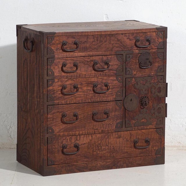 Antique Tansu Storage Chest of Drawers For Sale - Image 14 of 14