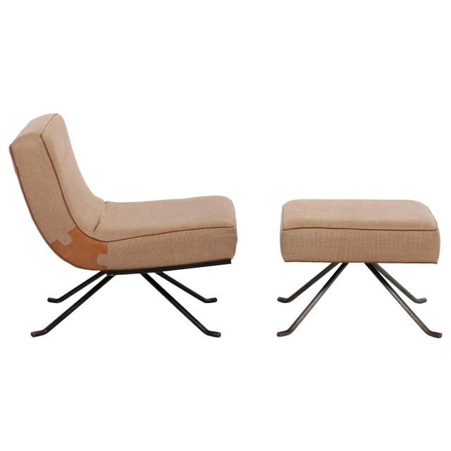 Ligne Roset Style Lounge Chair and Ottoman - 2 Pieces For Sale - Image 10 of 10