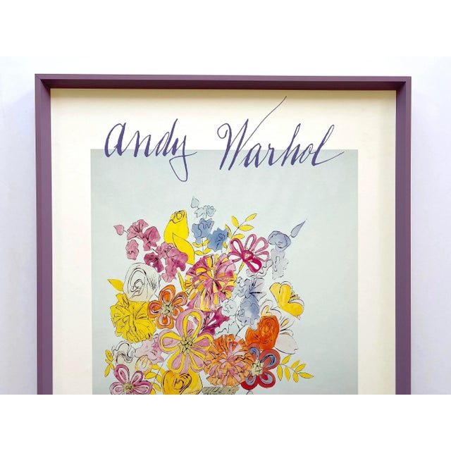 アート・デザイン・音楽 ANDY WARHOL Abstracts Andy Warhol Vintage 1990 Lithograph Print Framed Pop Art