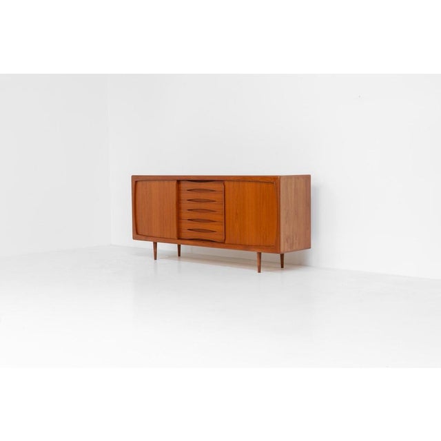 Dyrlund Sideboard in Teak by Svend Dyrlund For Sale - Image 4 of 15