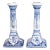 Vintage Dutch Delft Candlesticks For Sale