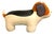 Late 20th Century Dog Footstool Kid's Chair Ottoman 41" Large Oversized Beagle Faux Leather Cool Decor For Sale