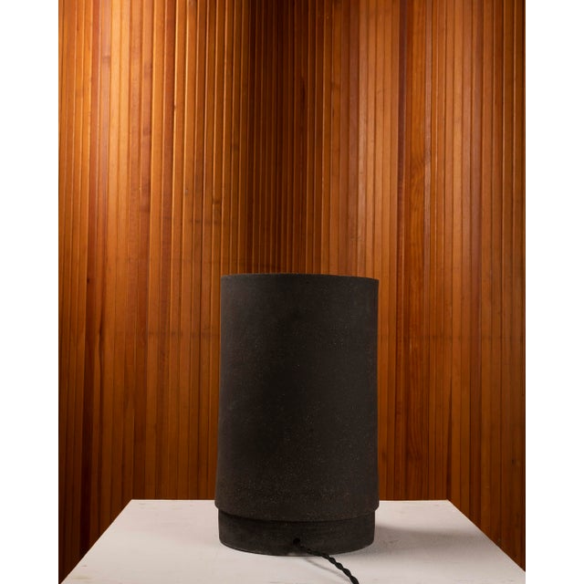 Ceramic Sculptural Table Lamp in Turned Ceramic, 1970s For Sale - Image 7 of 12