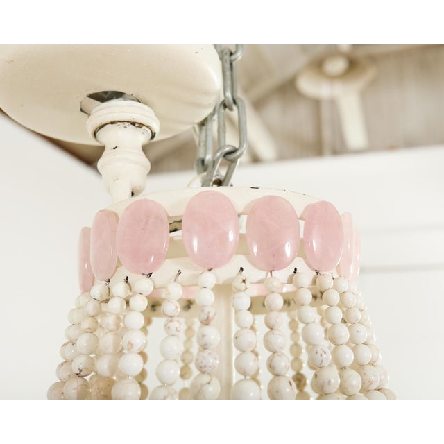 Marjorie Skouras Samantha Empire Chandelier Turquoise + Quartz For Sale - Image 10 of 16