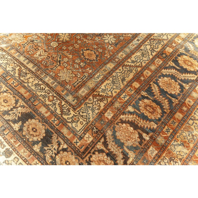 Oversized Antique Persian Bibikabad Rug For Sale In New York - Image 6 of 7