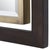 Suspended in ngative space this handsome mirror features indutrial GLAM with A bold, dark stained wood frame provides a...
